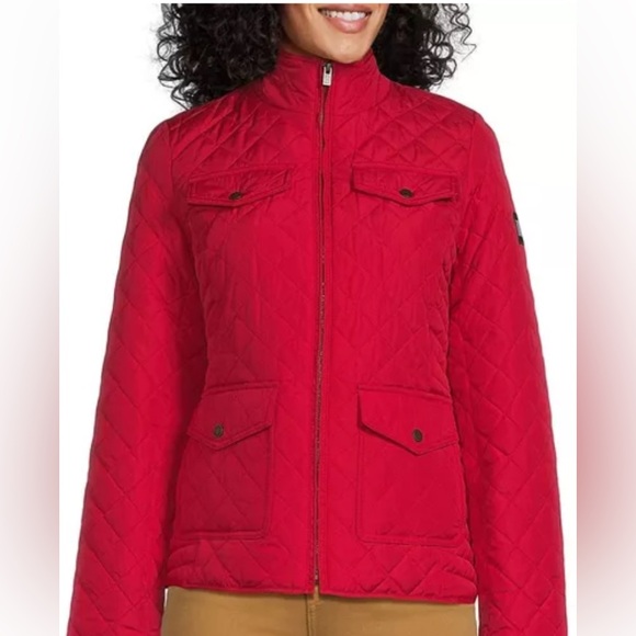 Red Tommy Hilfiger stadium jacket - Picture 7 of 11